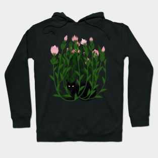 Cat and king protea Hoodie